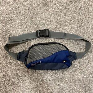 Marmot Navy and Charcoal Belt Bag Hip/Fanny Pack